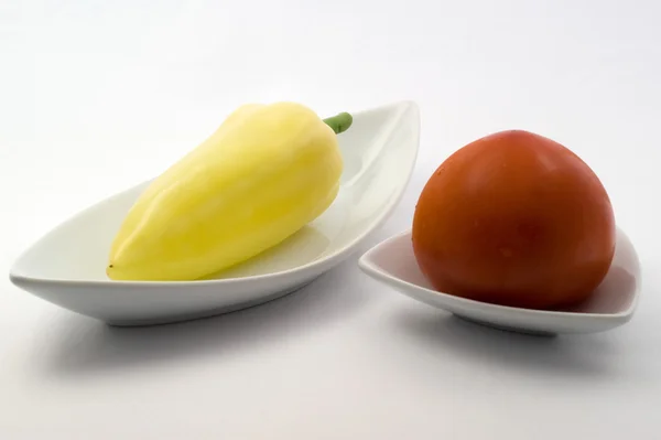 Pimentos doces e tomate — Fotografia de Stock
