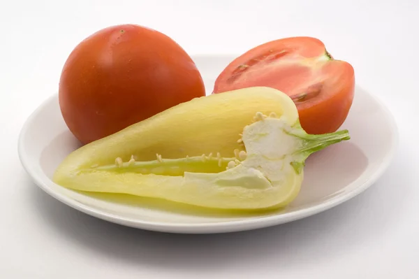 Słodka papryka i pomidory — Zdjęcie stockowe