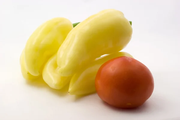 Pomidory i papryki słodkiej — Zdjęcie stockowe