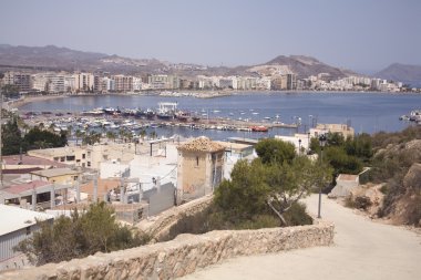 Puerto de Mazarron beach clipart