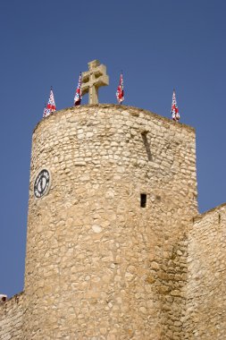 Castle at Caravaca de la cruz clipart