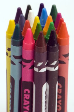 çok renkli boya kalemi