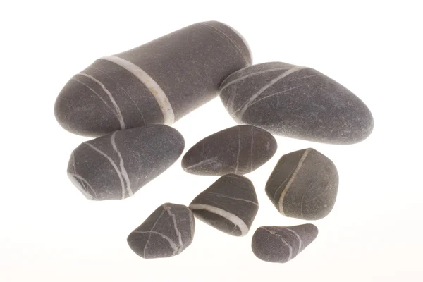 Grey beach pebbles — Stock Photo, Image
