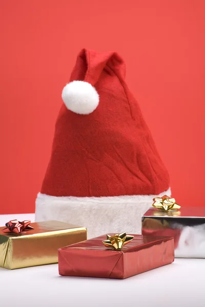 Kerst cadeau scène — Stockfoto