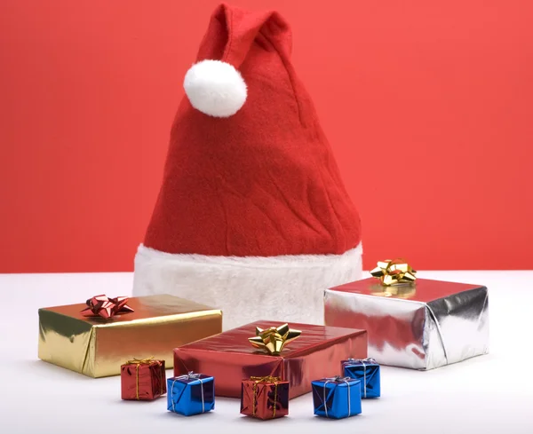 Karácsonyi ajándék jelenet — Stock Fotó