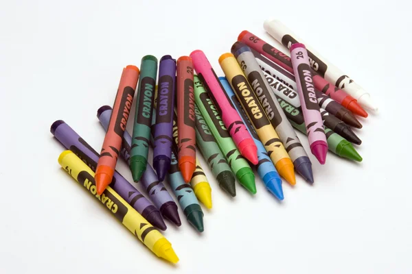 Multi coloured crayons — Stock Photo, Image