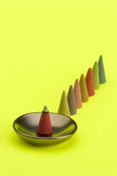 stock image Multi Coloured insense cones