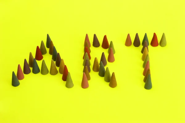 Multi Coloured insense cones — Stock Photo, Image