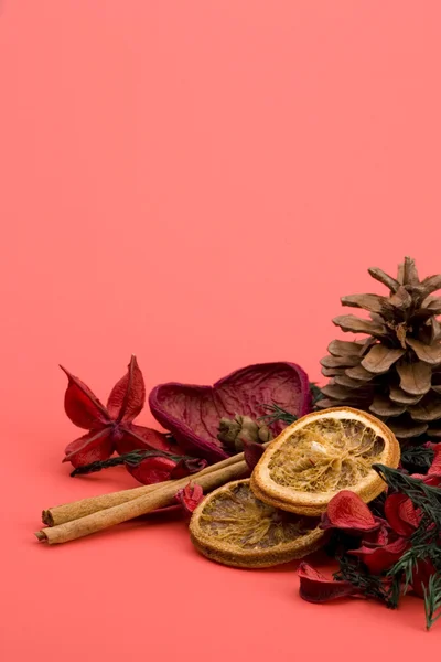 Mandarin,Cloves & Cinnamon pot pourri — Stock Photo, Image