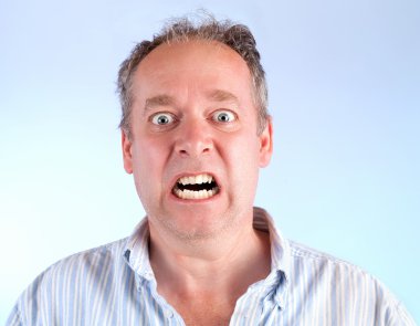 Man Enraged About Something clipart