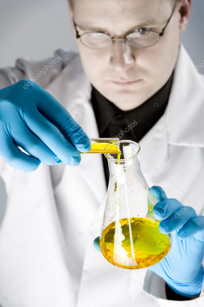 Chemist at work