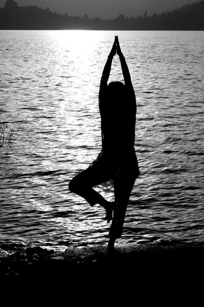 Oração Yoga — Fotografia de Stock
