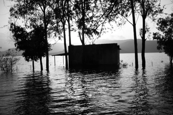 洪水で家 — ストック写真