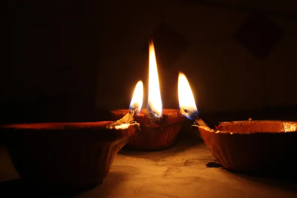 Diwali lambalar — Stok fotoğraf