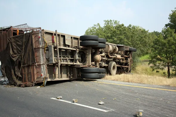 Olycksfall i lastbilar — Stockfoto