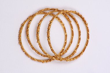 Gold Bangles clipart