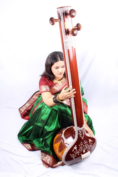 Indisk klassisk sångare — Stockfoto