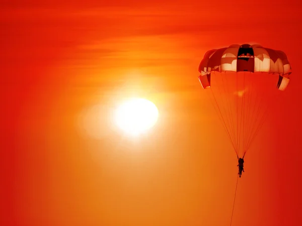 stock image Sunset Paragliding