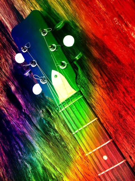 Colorful Guitar — Stock Photo, Image