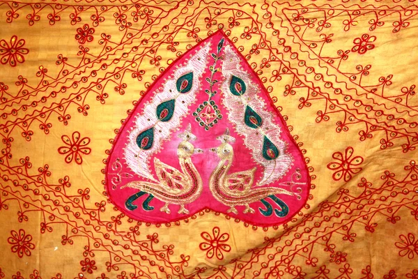 Tradycyjny rytuał tkaniny — Zdjęcie stockowe