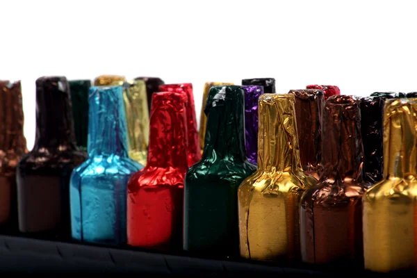 Chocolats à l'alcool colorés — Photo