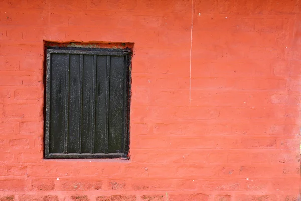 stock image Red Wall Window