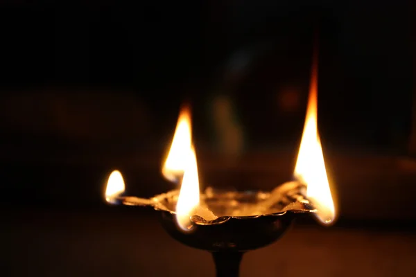 Święte Hinduskie Lampa — Zdjęcie stockowe