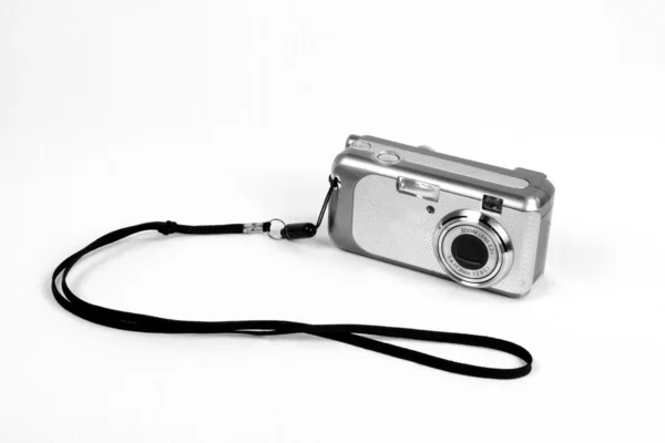 銀のデジタル カメラ — ストック写真