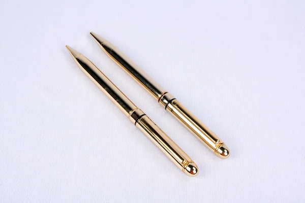 Golden Pens — Stock Photo, Image