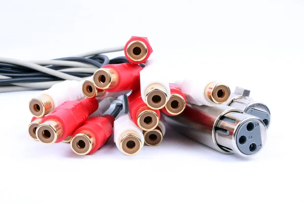 Audio Breakout Cable — Stock Photo, Image
