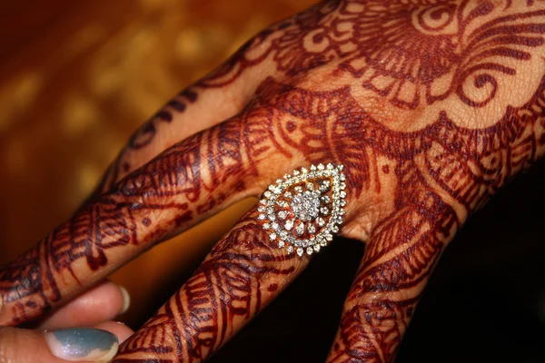 Gyémánt esküvői gyűrű — Stock Fotó