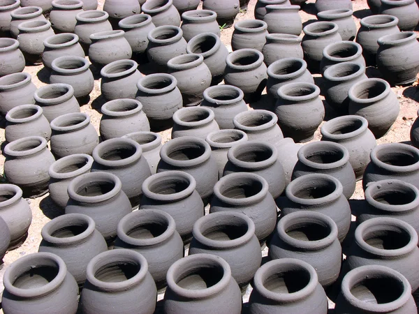 Fresh Clay Pots — Stock Photo, Image