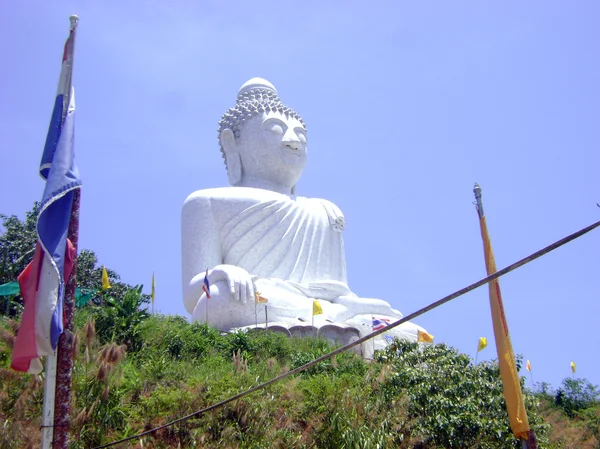 Weißer Buddha — Stockfoto