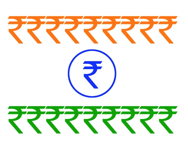 Rupee Flag — Stock Photo, Image