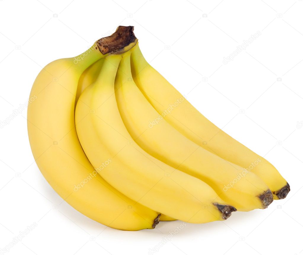 Bunch of bananas on white background — Stock Photo © vankad #2738570