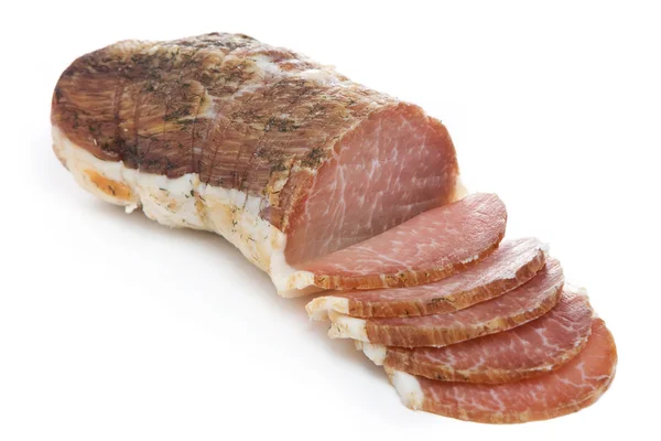 Ham isolated on white — Stock Photo, Image