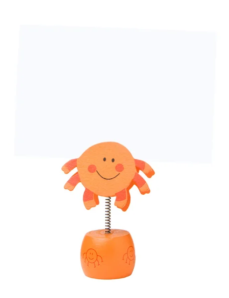 Arancione titolare memo — Foto Stock