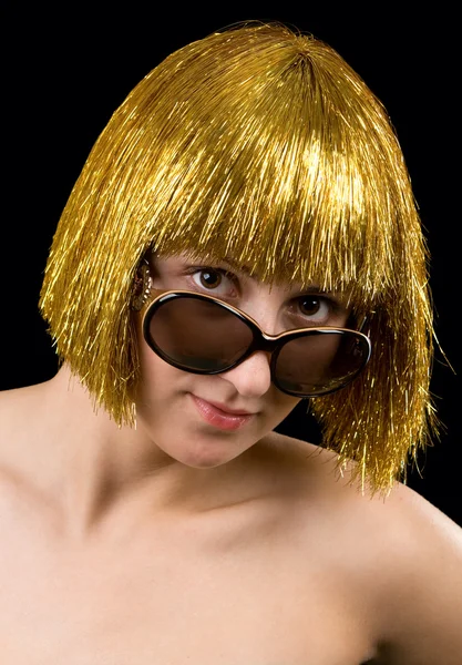 Złote włosy kobiet — Zdjęcie stockowe