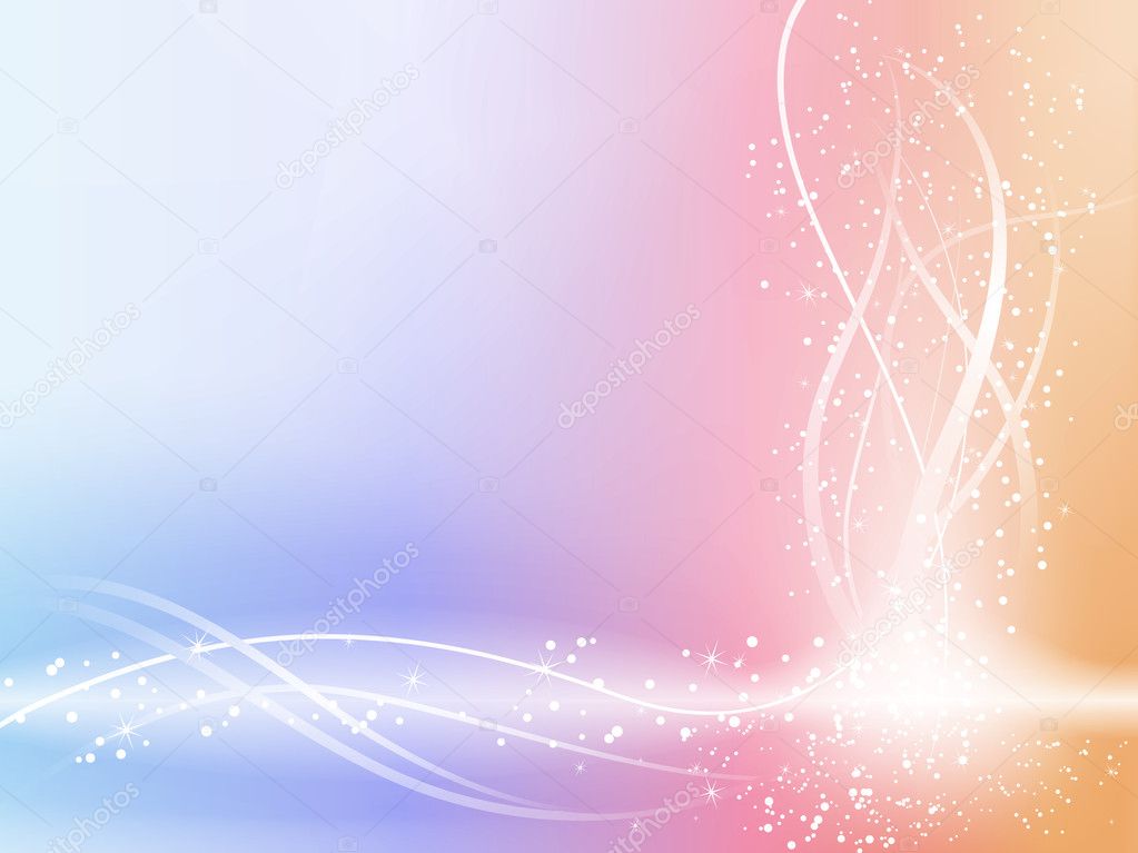 Pastel Background with stars and swirl