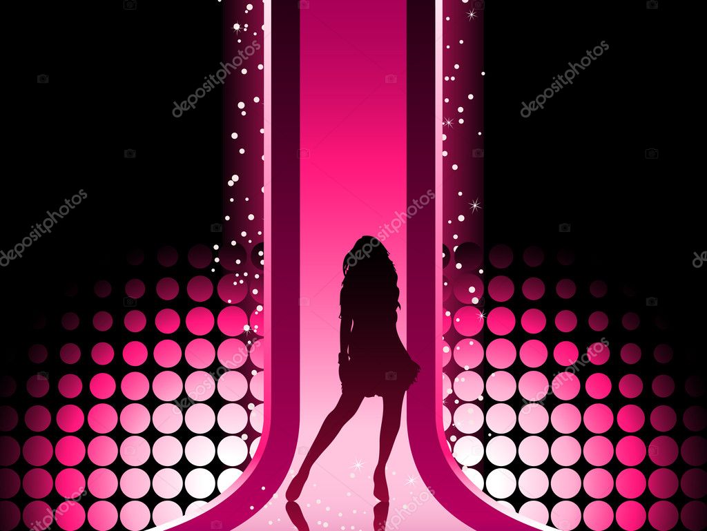 Sexy fashion girl in catwalk Stock Vector Image by ©gubh83