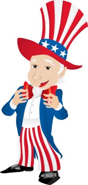 Uncle Sam United States of America. clipart