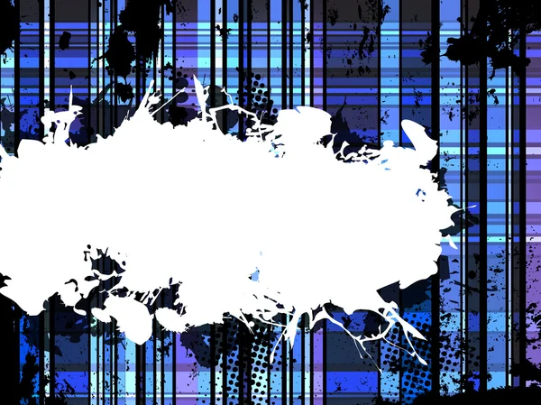 Checkered Blue Grunge Background. — Stock Vector
