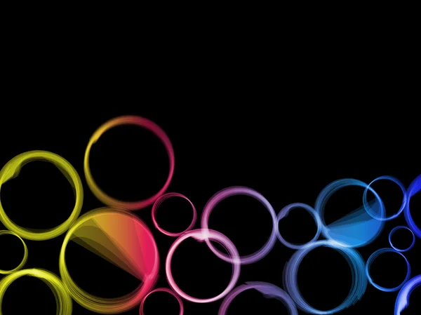 Résumé fond de cercles colorés . — Image vectorielle