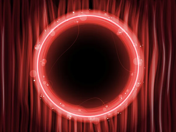 抽象的红色线与黑色圆圈背景 — 图库矢量图片