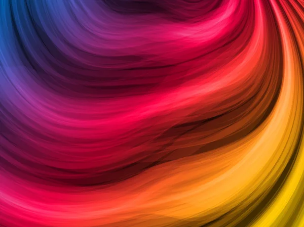 Αφηρημένη πολύχρωμο κύματα σε μαύρο φόντο — Διανυσματικό Αρχείο