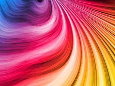 Abstract Colorful Waves on Black Background clipart