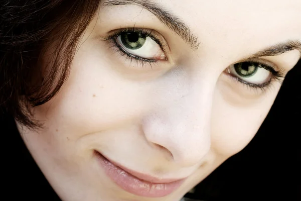 Žena se zelenýma očima — Stock fotografie
