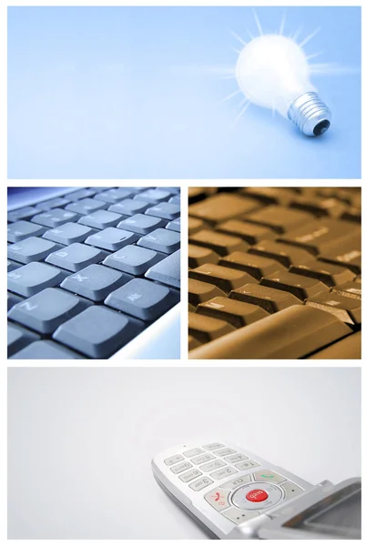 Tehnology collage — Stockfoto