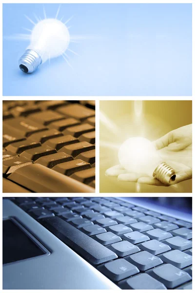 Tehnology collage — Stockfoto