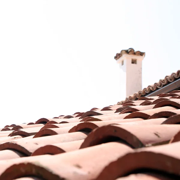 Dach dachówki — Zdjęcie stockowe